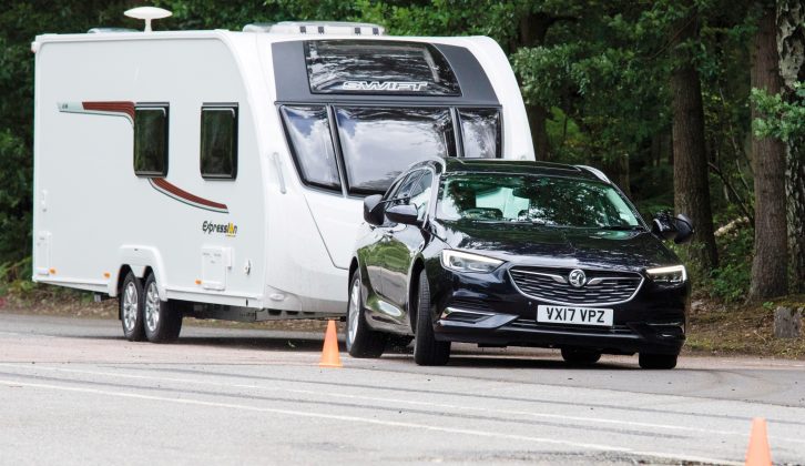 Rivals feel more secure during the lane-change test, but this is still a very capable tow car