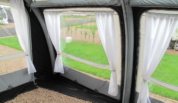 All Kampa caravan awnings now have windows that are 40% thicker