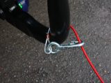 Common sense says you shouldn’t loop a clip-type cable around a detachable tow bar