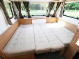 Pop in the cushions and you're left with a large, flat and comfortable double bed