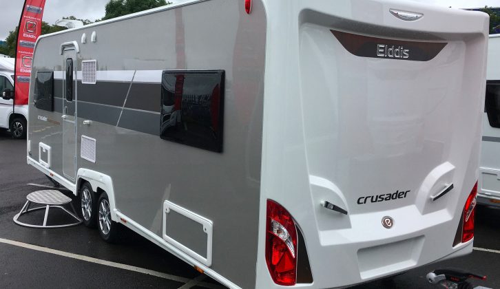 The 2018 edition of the Elddis Crusader Supercyclone four-berth is priced from £27,399