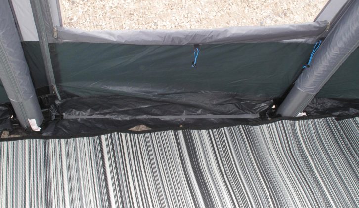 A draught skirt is included, which it is pleasing to see, but the carpet is an optional extra