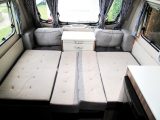 It’s an easy task to pull out the slats if you want to set up the front bed in this Swift caravan