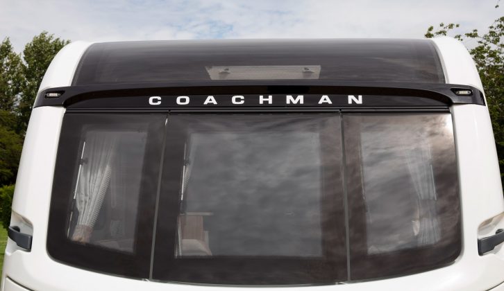 Coachman believes that the panoramic front window is the largest on the market – it certainly floods the lounge with light