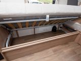 There's external access to this storage space beneath the nearside sofa in the Coachman VIP 460