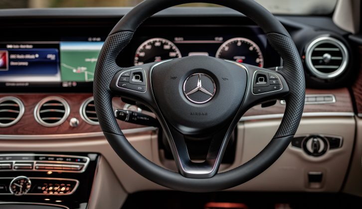 The sumptuous interior comes with leather upholstery as part of the generous standard spec