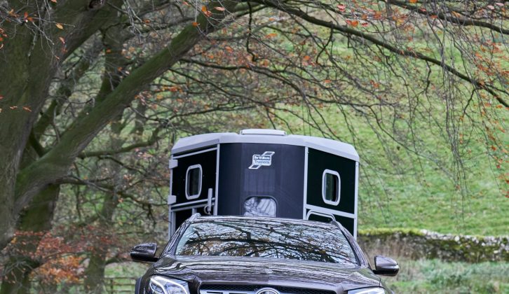 We hitched up with a twin-axle horsebox to see what tow car ability this new Mercedes has, on an off-road course
