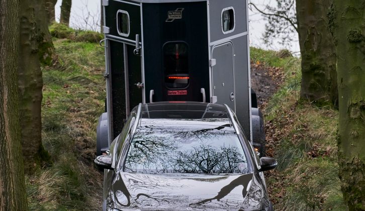 Even when tackling a steep descent, the E-Class stayed perfectly in control