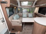 Deploy the freestanding dining table at mealtimes in this new-for-2018 Buccaneer caravan