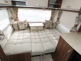 The aluminium slide-out section means seating easily makes up into a comfortable 1.98 x 1.53m double bed