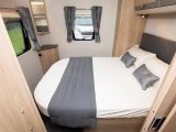 When you pull out the Elddis Avanté 860's bed, you'll see it is a generous 1.9 x 1.35m (6ft 3in x 4ft 5in)