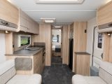 Rooflights throughout the Elddis Avanté 860 aid in promoting the feeling of spaciousness