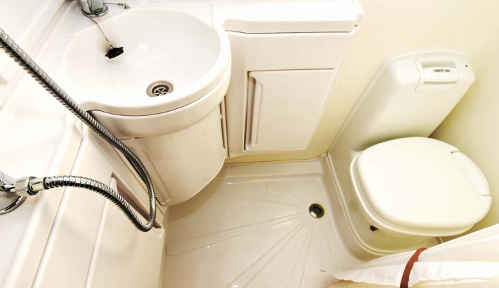 Also look for any signs of damp in the washroom – the vanity units are basic plastic moulded sections, so check for cracks