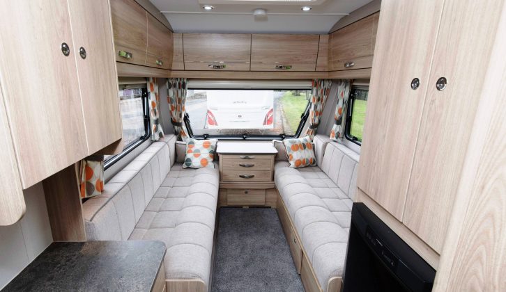 The Midi Heki helps flood this caravan's interior with light