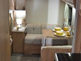The new VIP 570 from Coachman Caravans has bunks opposite a dinette at the rear