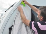 Threading in the awning channel is easier with two people helping