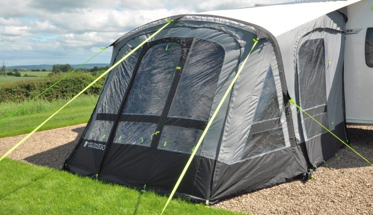 This 29.5kg inflatable awning should be super-waterproof