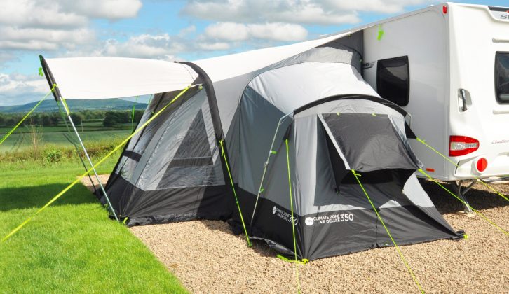 We think the groundsheet, side annexe and front canopy options are worth adding