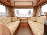 The upholstery in this van has remained supportive and the 430/4's front lounge is quite spacious, although the front overhead locker is a bit too small for bulky items