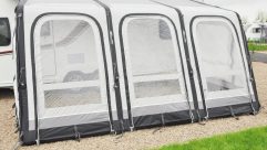 Access to the 2018 Vango Varkala Connect 420 is via two side doors and three central front door/window panels
