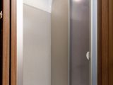 The nearside shower is a great size and has its own light