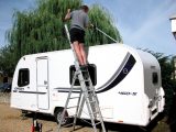 Invest in a ladder or a work tower – it is not advisable to walk on the roof