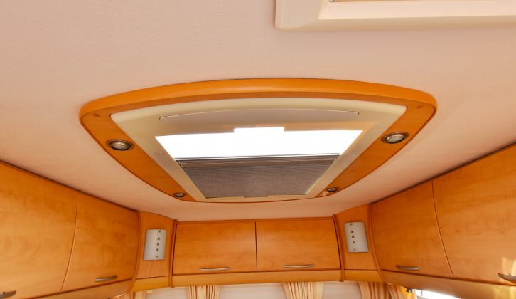 Excellent night illumination was a feature of these Bailey caravans and the bonded roofs were stronger