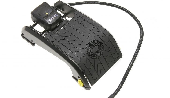 We also looked at foot pumps and this digital, double-barrel, range-topping Michelin 12209 was our number one