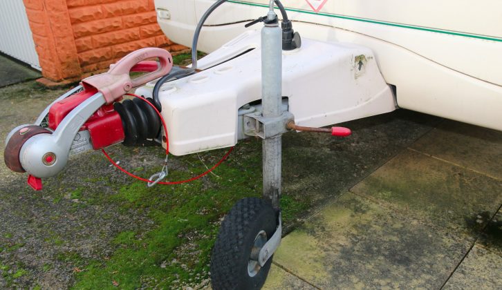 A typical caravan hitch