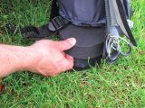 Pads fit under the front tubes if you are pitching the awning on uneven ground