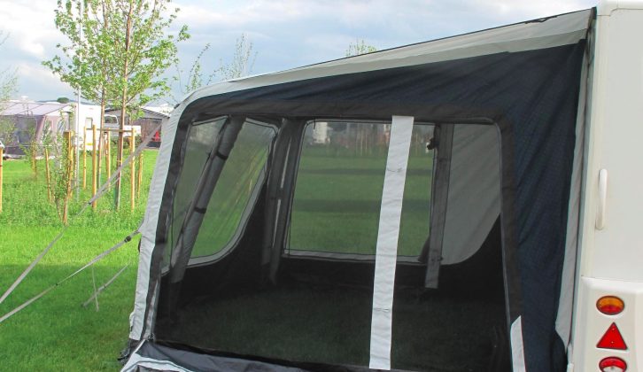 There is just one window on the awning's fully opening front