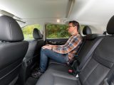 The rear seats slide to cater for the long-legged or to boost boot space – headroom is good