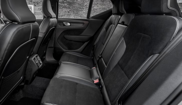 Adults are well accommodated in the XC40's rear, although three abreast might be a little cosy