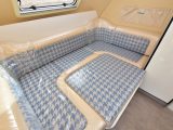 The Wingamm Rookie L's front make-up double bed measures 2.13 x 1.30m