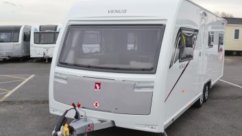 The single window across the front betrays its entry-level status, but the Venus range has new graphics for the 2018 season