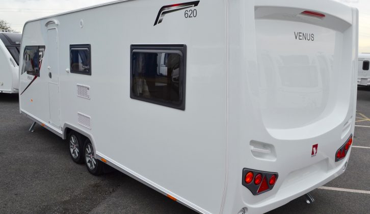 This 620/6 is the only twin-axle Venus caravan in the 2018-season line-up