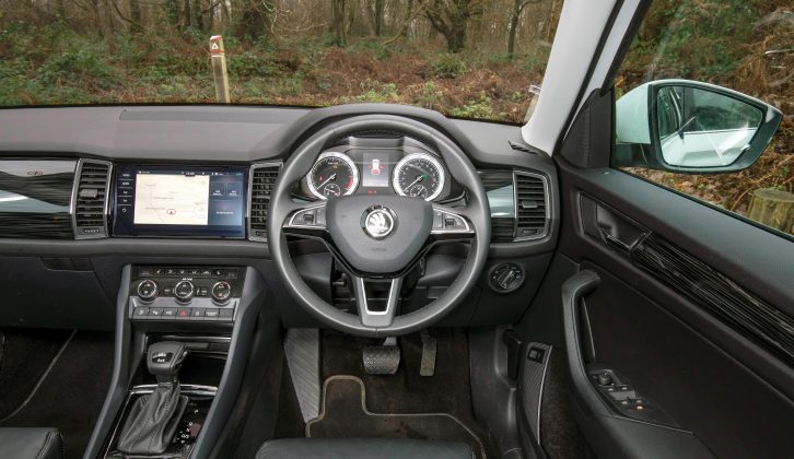 Edition spec Kodiaqs have this excellent sat-nav with a 9.2-inch touchscreen display