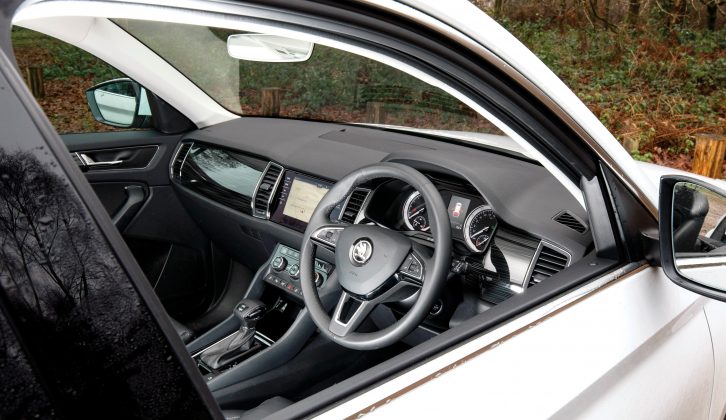 Our test car featured a wireless charging pad for compatible mobiles at the base of the centre console