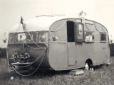 In 1953 the family Car Cruiser, with a new bay window, was lavishly decorated for the Coronation celebrations