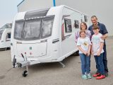 Gary, Claire, Libby and Matthew Walker are looking forward to European adventures in their new van