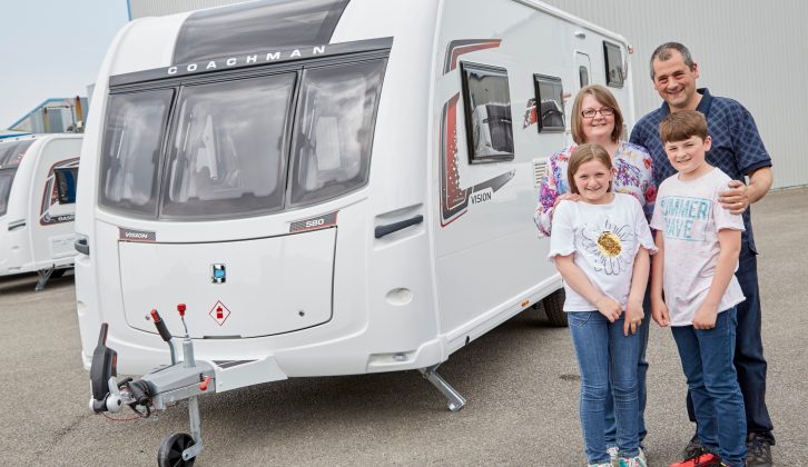 Gary, Claire, Libby and Matthew Walker are looking forward to European adventures in their new van