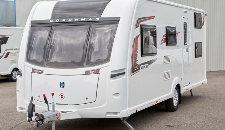 The prize caravan is a 5-berth Coachman Vision 580; a great fit for the Walker family.