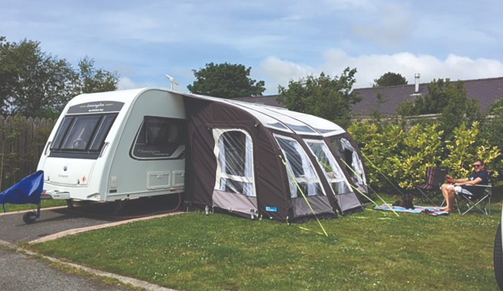 Reader Claire Darlington's Compass Kensington 576 dealer special edition caravan