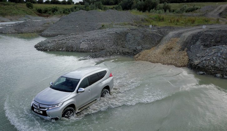 Water deep enough to make you wonder if a boat wouldn't be more appropriate transport - read David Motton's first drive of the Mitsubishi Shogun Sport for Practical Caravan