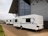 The new Bailey Phoenix caravans are fitted with smart 14in alloy wheels with reinforced tyres and anti-tamper bolts