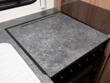 A wooden cooker cover is fitted to all models in the new Bailey Phoenix caravan range