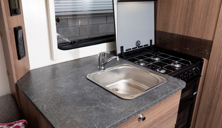 Kitchens in the new Bailey Phoenix caravan range are well-equipped