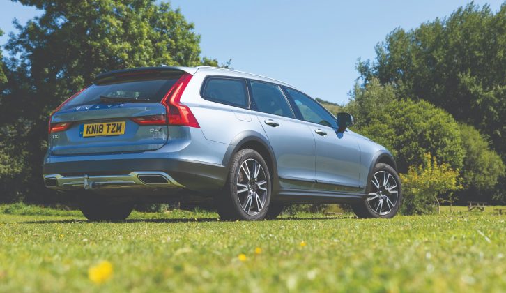 Hitching up was easy and in general, the Volvo towed well. We felt confident driving at motorway speeds