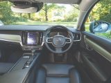 It takes a careful touch to use the Sensus infotainment system in the Volvo V90, but the display is clear