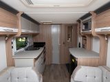 There's a real feeling of space in the midships kitchen area of the Coachman VIP 460